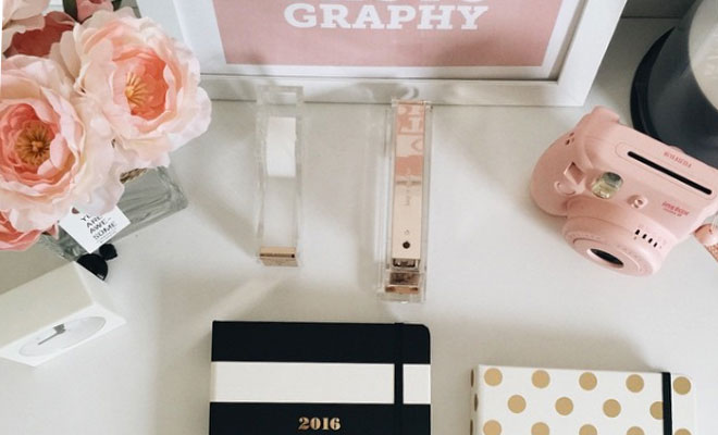 Chic and Functional Rose Gold Desk Accessories - FabFitFun