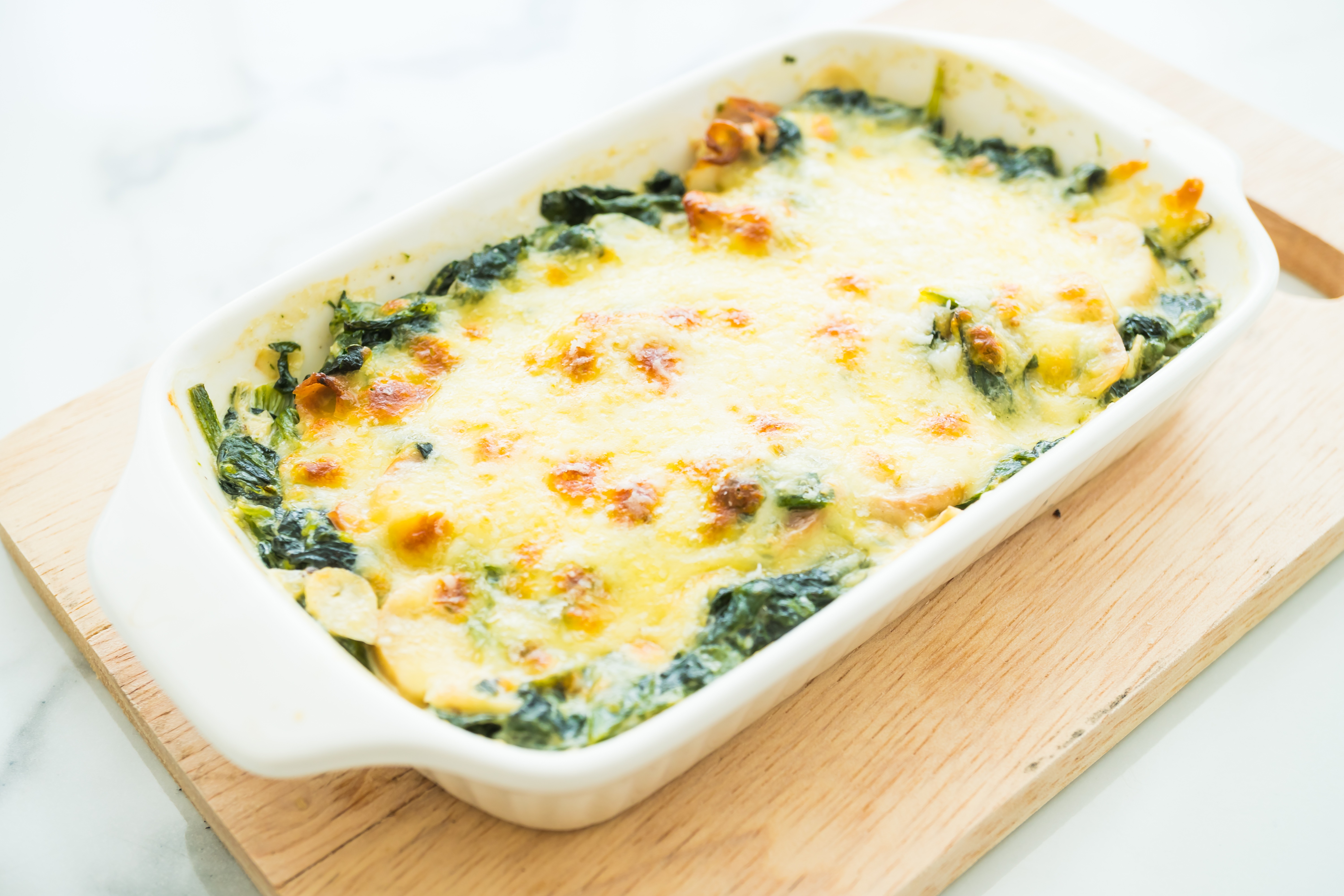 easy veggie lasagna with spinach