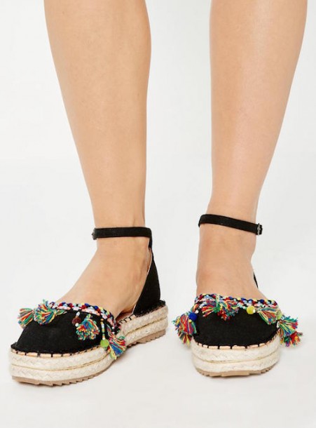 espadrilles with tassels