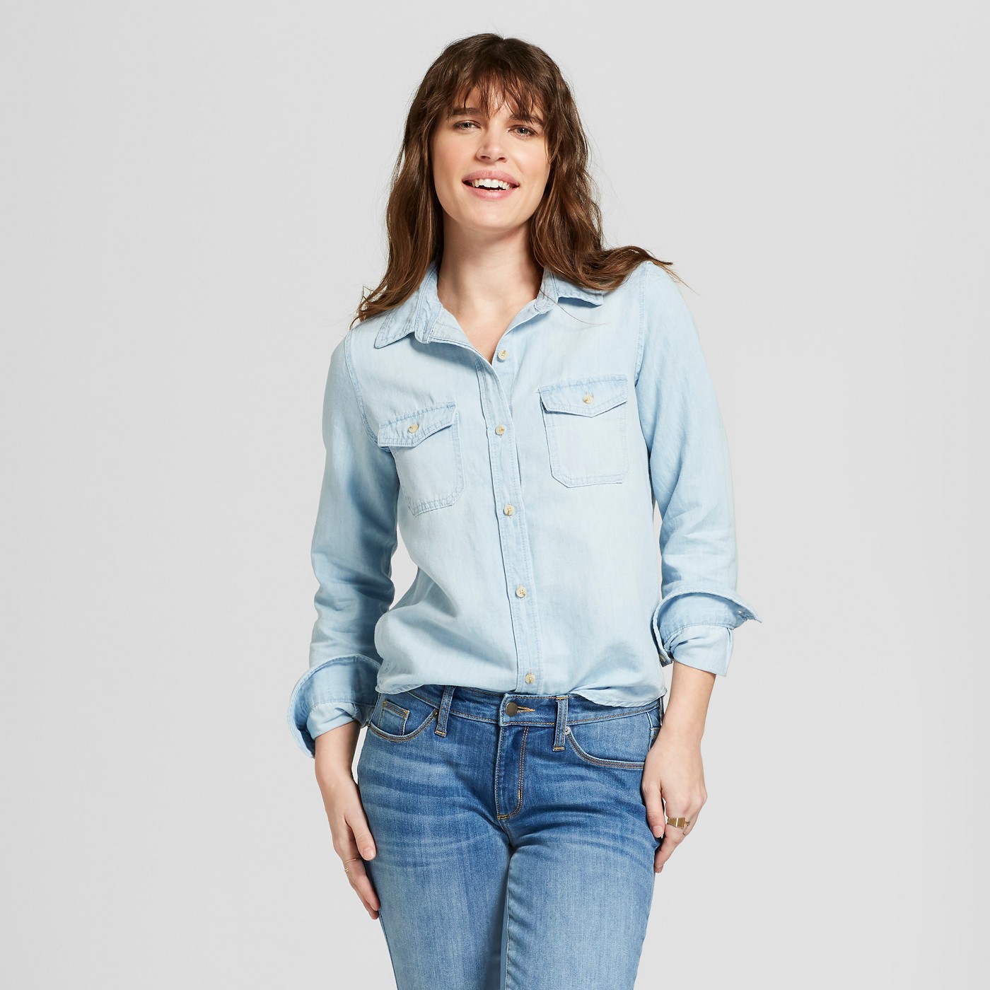 target universal thread denim shirt