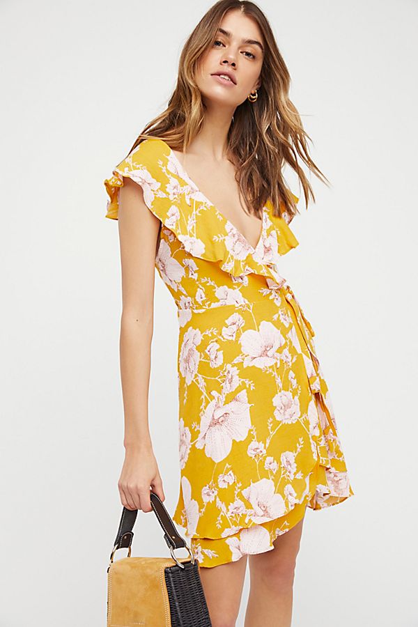 free people yellow floral dress