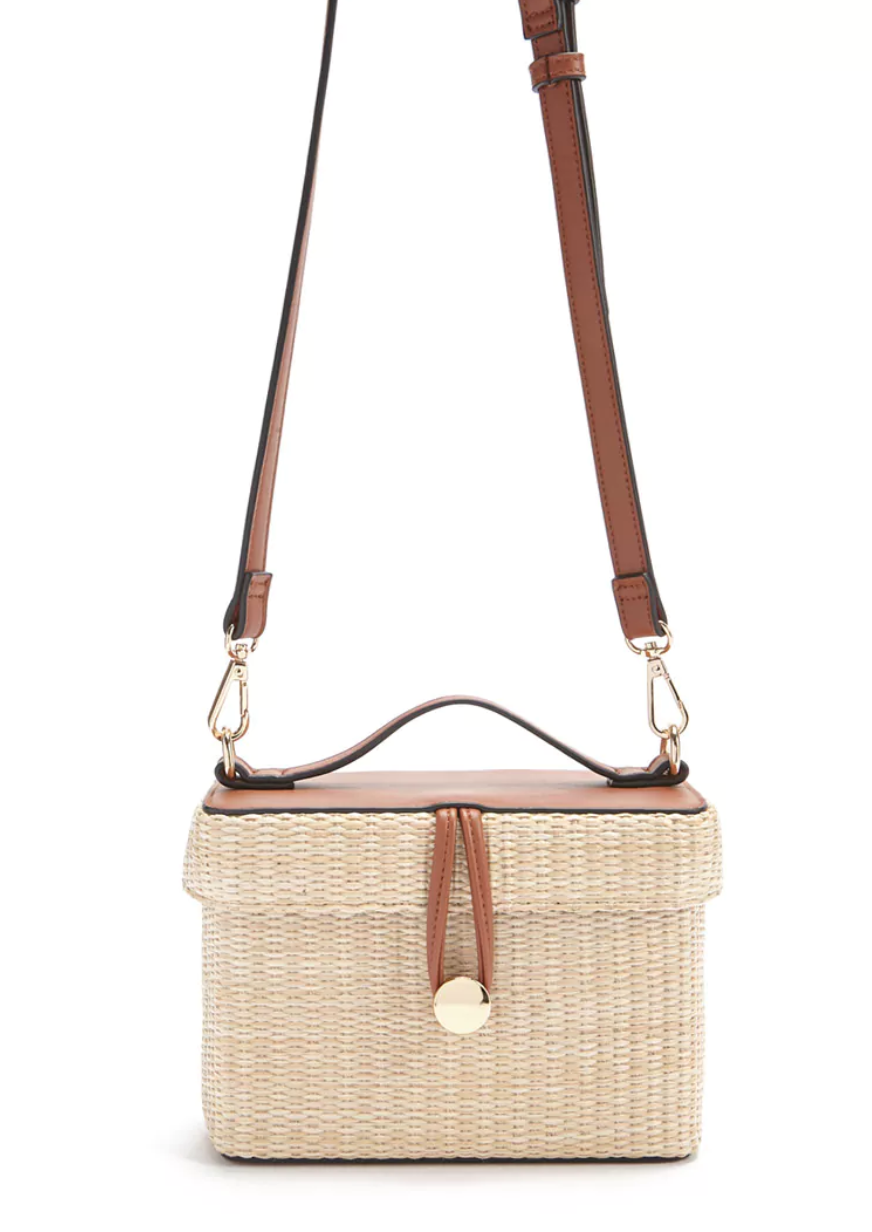 forever 21 straw tote