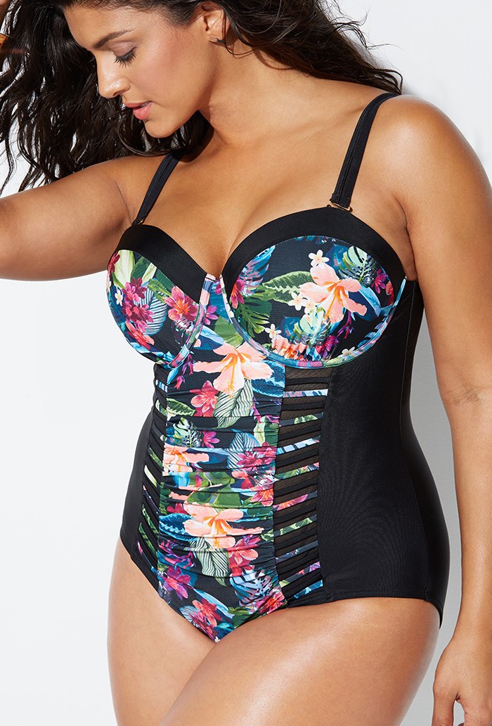 swimsuits plus size with underwire