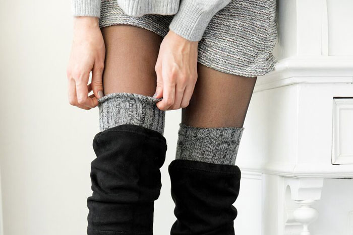 over the knee cozy socks