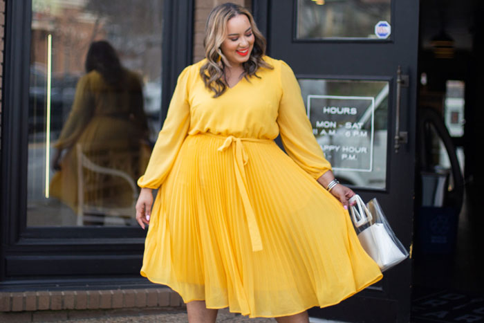 Lane bryant 2024 yellow dress