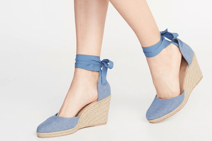 Navy lace deals up sandals