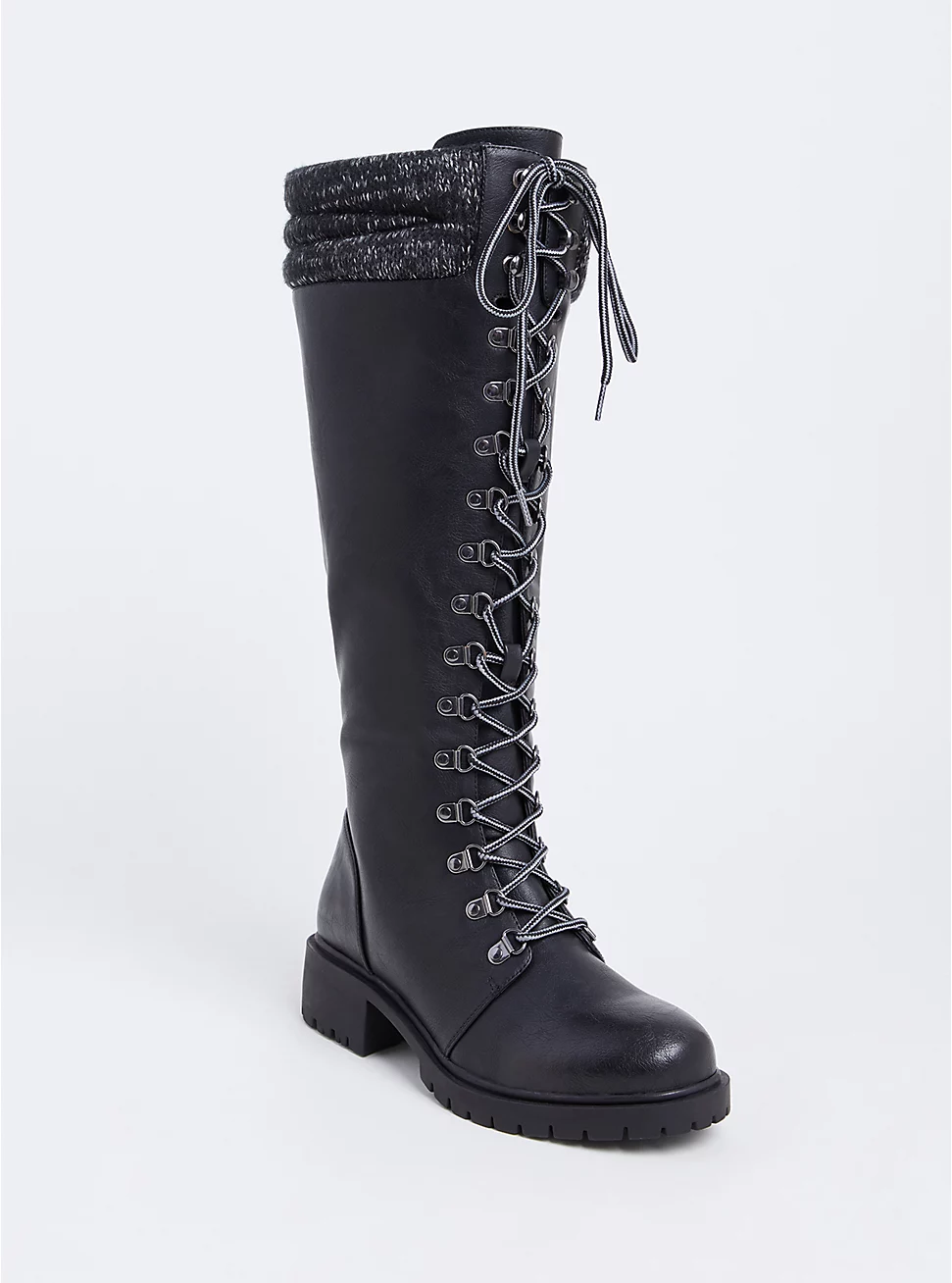 girls black tall boots