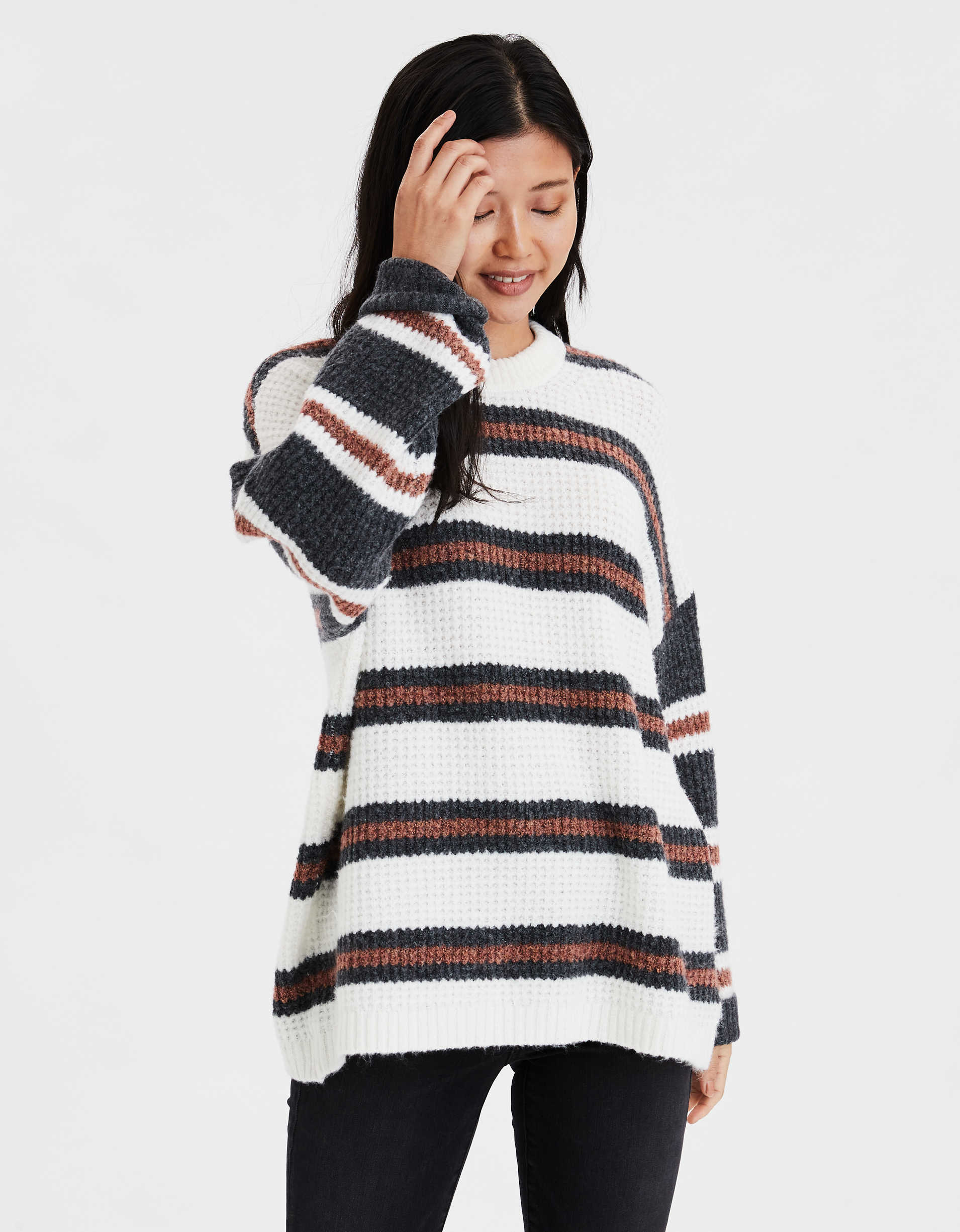 aerie cozy mock neck sweatshirt