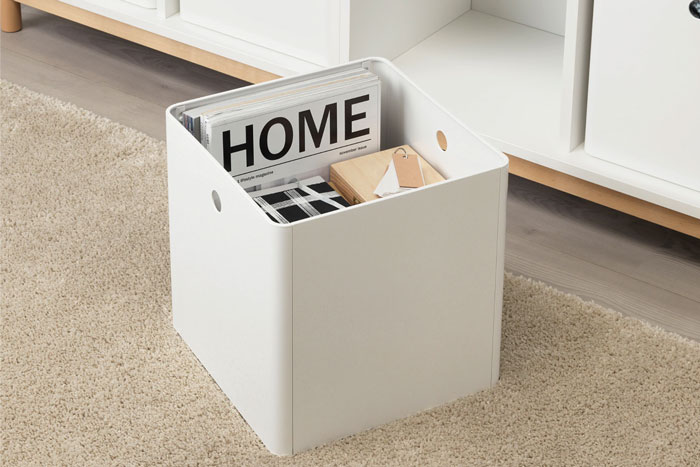 Medium Storage Bins - Set of 2, Cream | Open Spaces