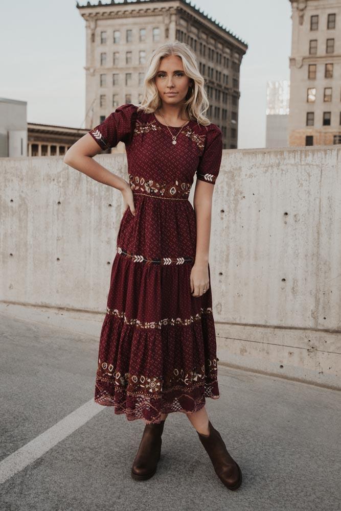 spanish style maxi dress