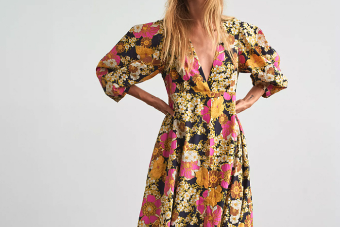 SUSA  Pale Yellow Floral Smocked Maxi Dress — THE MODEST FITTING