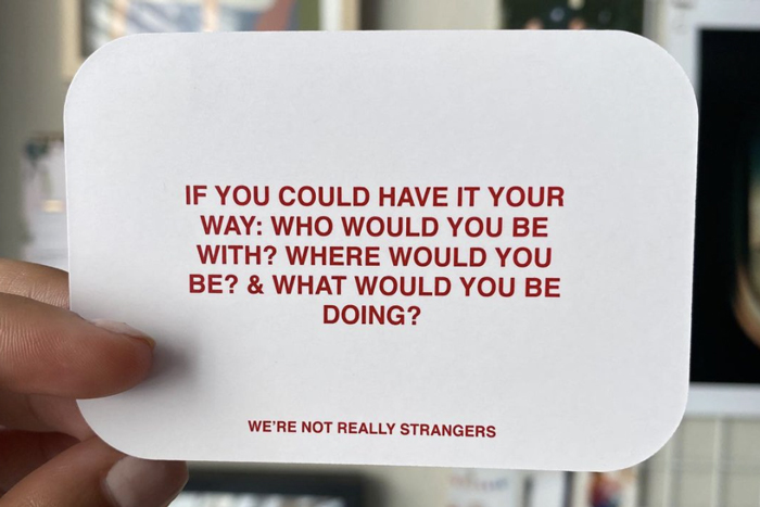 : We're Not Really Strangers Friendship Edition Card