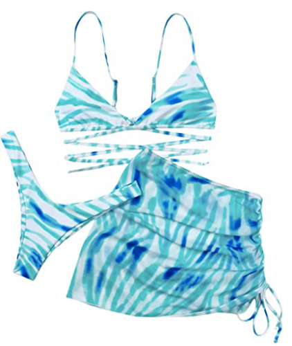 cute three piece bathing suits