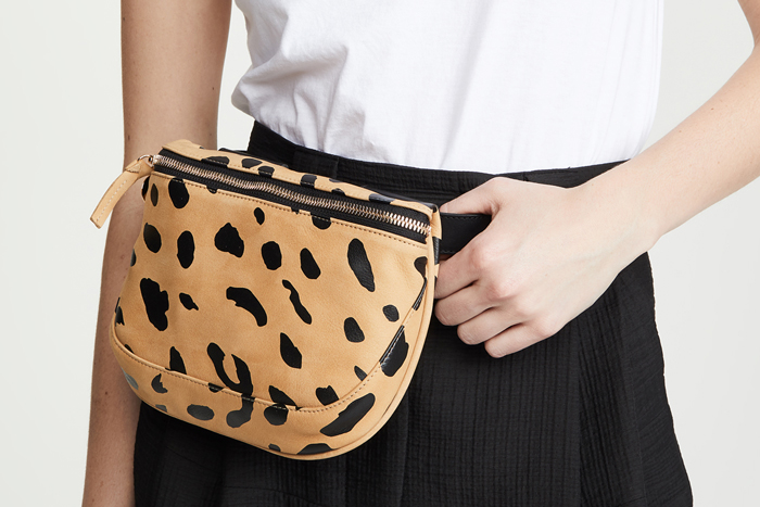 Clare v leopard online fanny pack