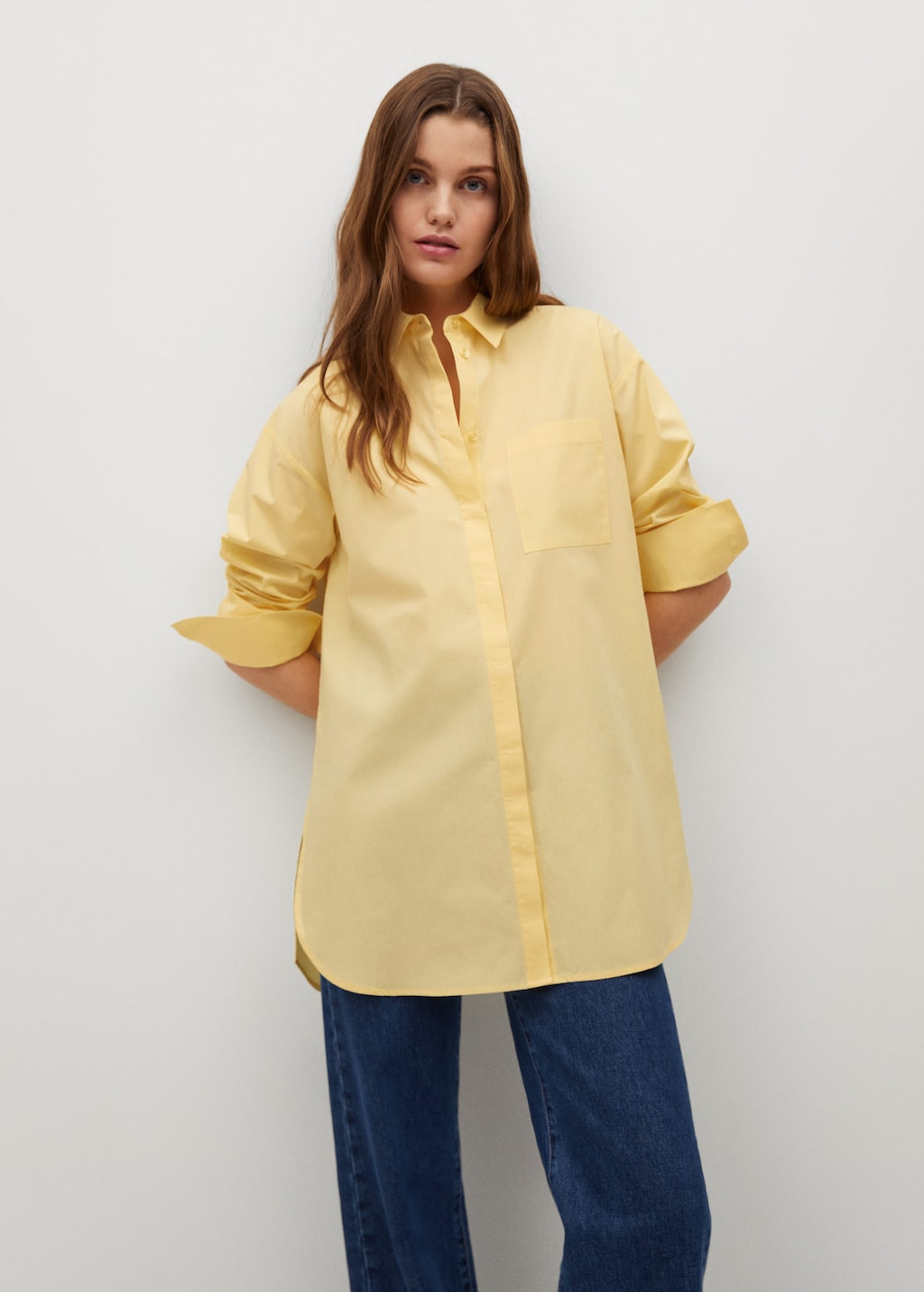 Oversized button outlet up shirt