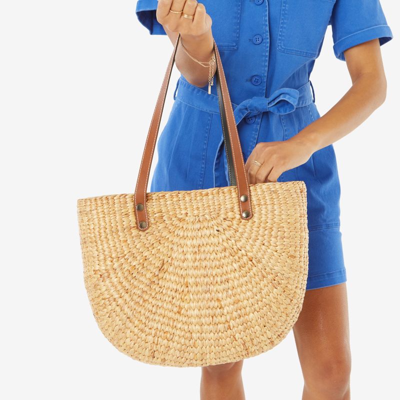 Under One Sky Straw Tote Handbag, $34, Target