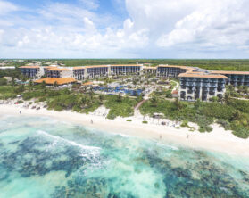 Aerial view of UNICO resort in Mexico