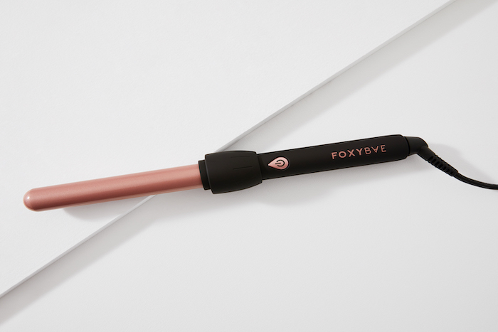 foxybae hair curling wand on neutral background