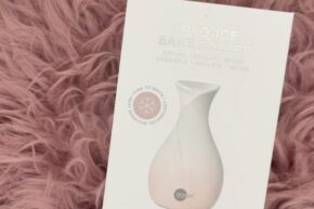 Image of Skin Inc. Cryo-Ice Sake Roller in box on pink backgrounde