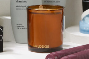 free people lodge candle on countertop