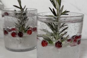 snowglobe holiday cocktails