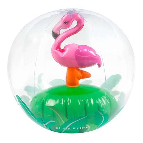 flamingo beach ball