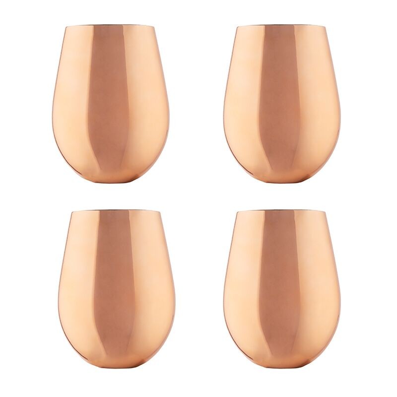 Set of 4 Copper Cups