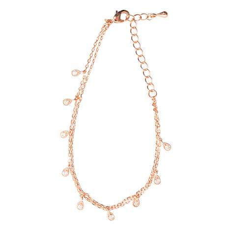 Saint Lola Teardrop Bracelet In Rose Gold Fabfitfun