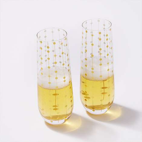 stemless champagne flutes