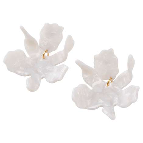 small paper lily earrings