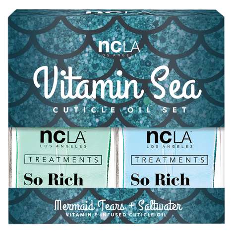 NCLA® Mermaid Tears + Saltwater Vitamin Sea Cuticle Oil Set FabFitFun