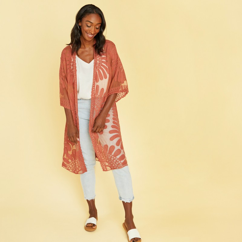 Embroidered Cardigan - Standard