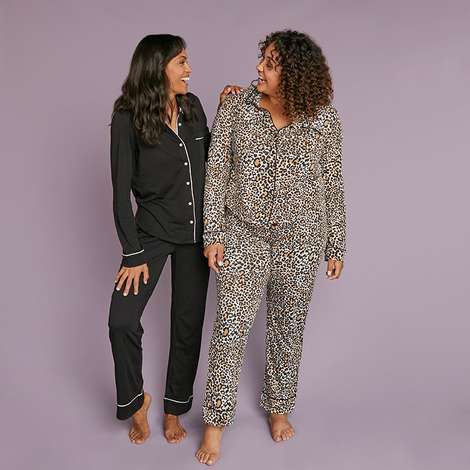 cheetah pajama set