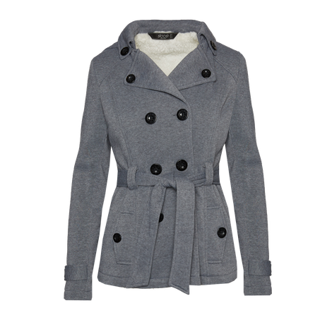 fleece lined pea coat