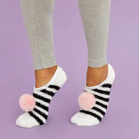 black slipper socks