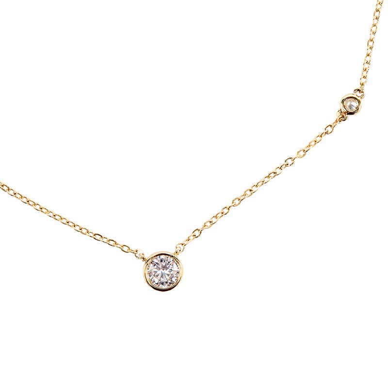 Round Bezel Necklace