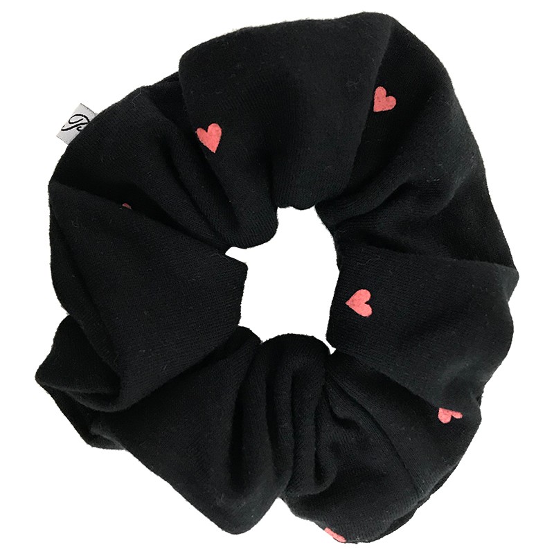 Fleece-Lined Heart Pajama Robe + Scrunchie Set 