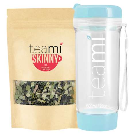 Teami Blends Light Blue Tumbler Skinny Tea Fabfitfun