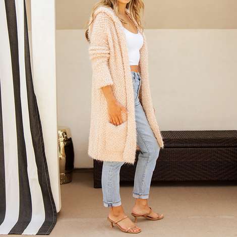 cozy open cardigan