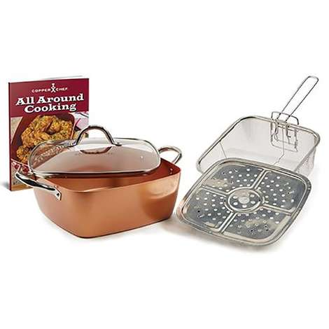 Copper 5-Piece Deep Dish Casserole Set - FabFitFun