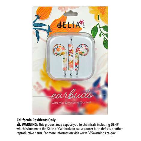 Gabba Goods dELiA*s Printed Earbuds - FabFitFun