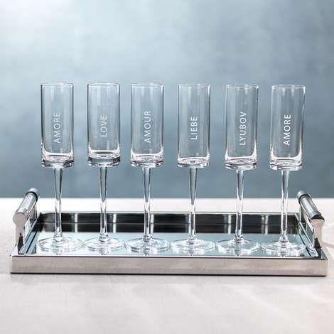 rectangle champagne flutes