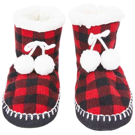 Plaid Bootie Slipper