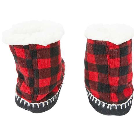 Plaid Bootie Slipper